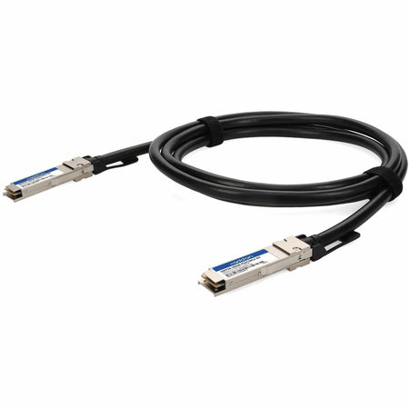 AddOn MSA and TAA 100GBase-CU QSFP28 to QSFP28 Direct Attach Cable (Passive Twinax, 3m, Infiniband EDR, 26AWG, LSZH) - QSFP28-100GB-PDAC3MLZ-AO