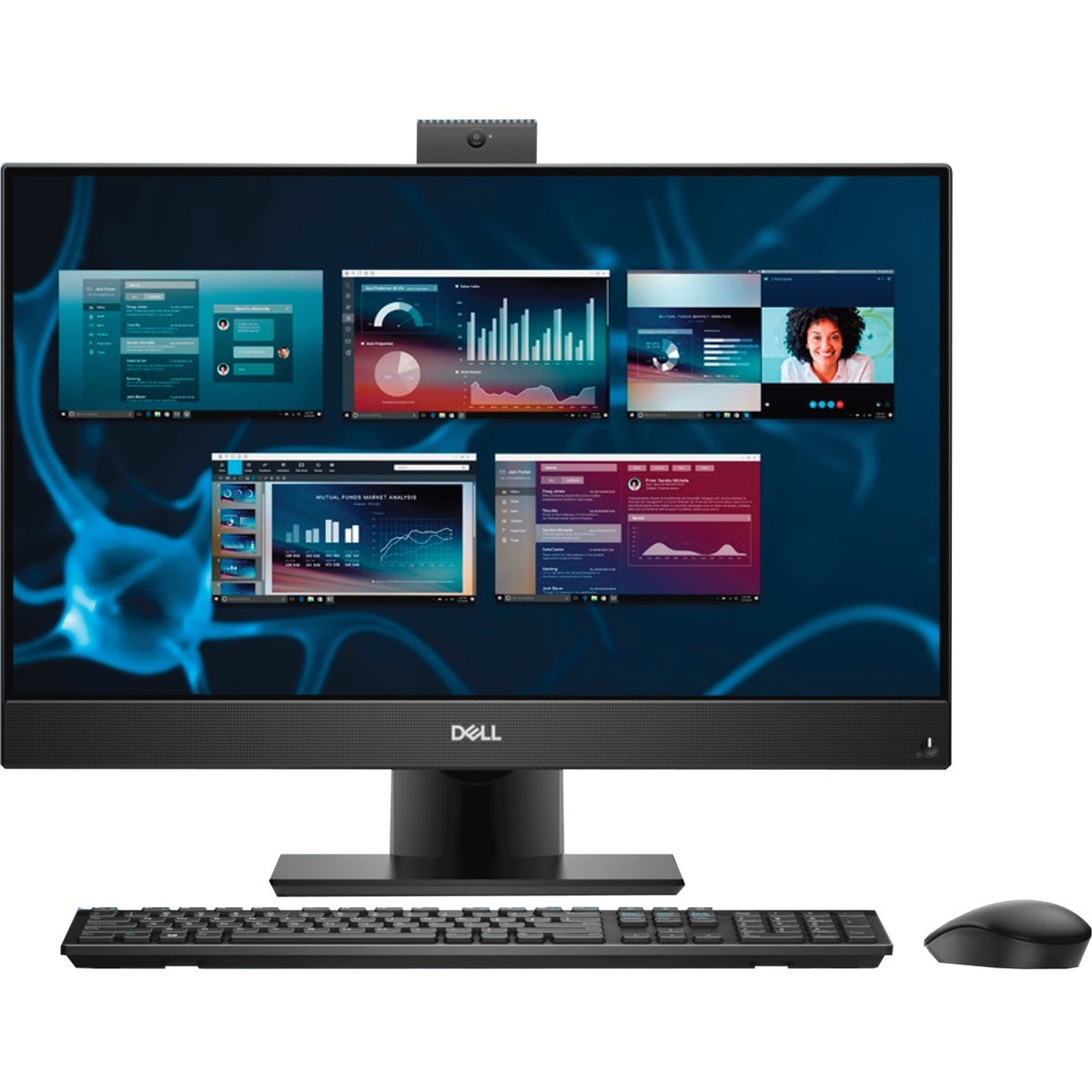 Dell-IMSourcing OptiPlex 7000 7480 All-in-One Computer - Intel Core i5 10th Gen i5-10500 - vPro Technology - 8 GB - 256 GB SSD - 23.8" Full HD Touchscreen - Desktop - 517GY