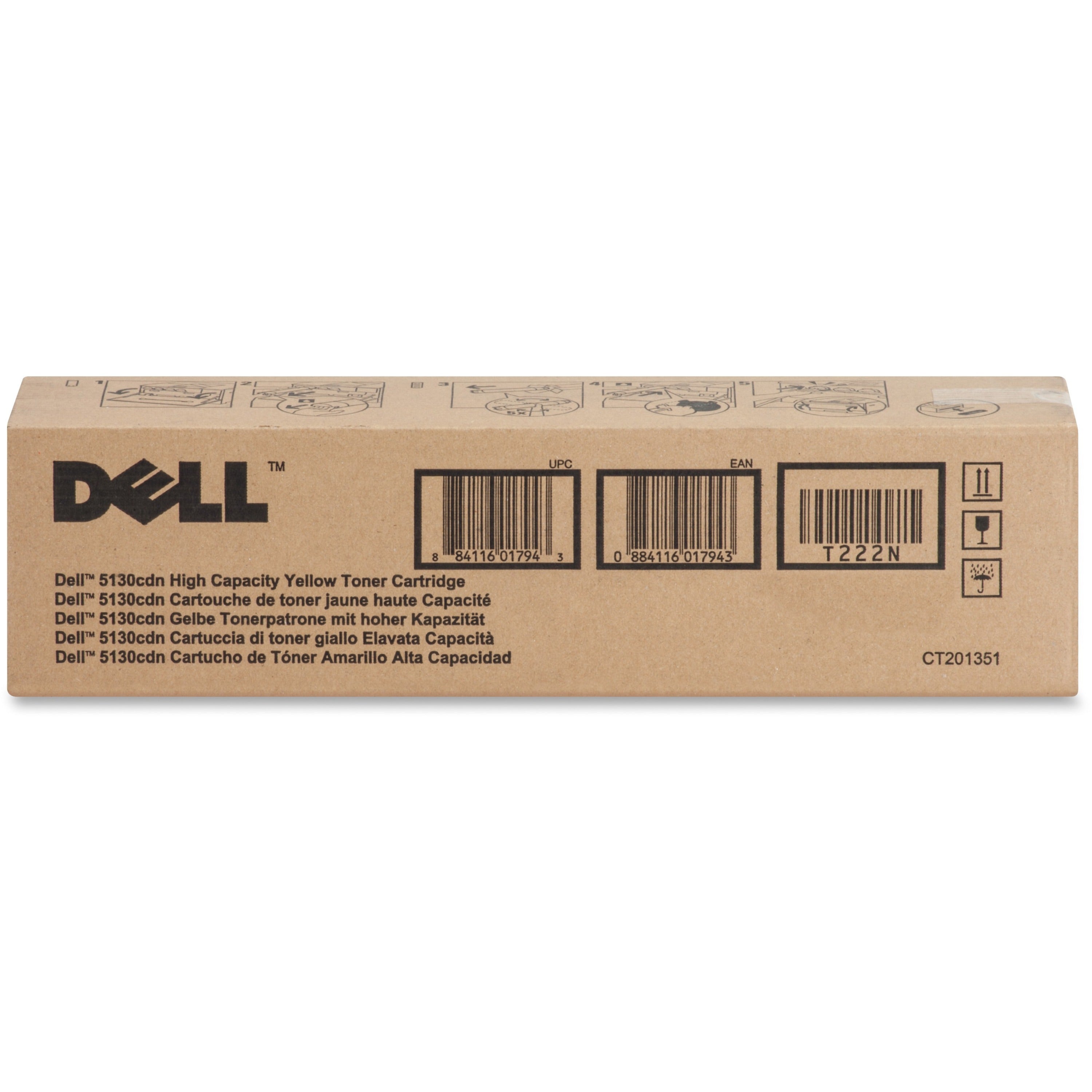 Dell-IMSourcing Original High Yield Laser Toner Cartridge - Yellow - 1 Each - T222N