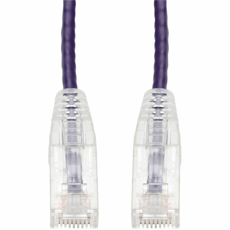 AddOn 5ft Purple CAT 6A Slim PVC Ethernet Cable Snagless Clear-Claw RJ-45 M/M - ADD-5FSLCAT6A-PE