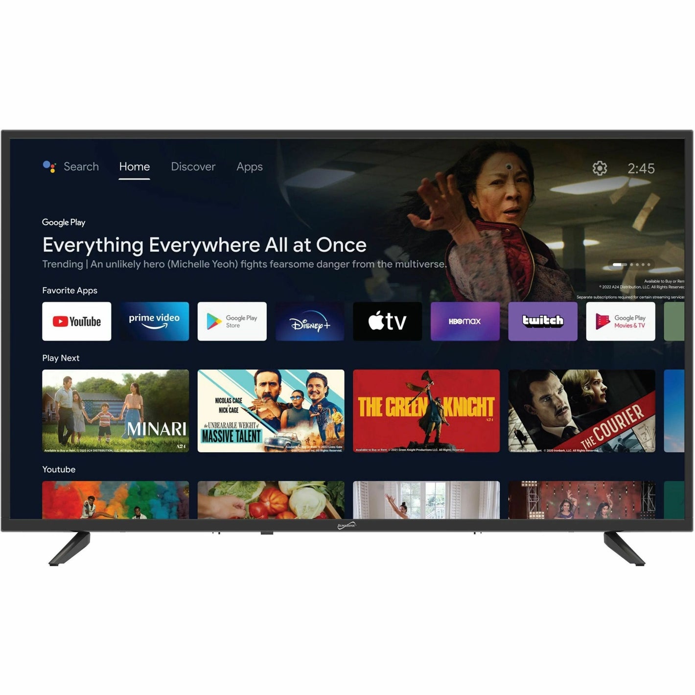 Supersonic 43" Smart LED-LCD TV - HDTV - SC-4350GTV