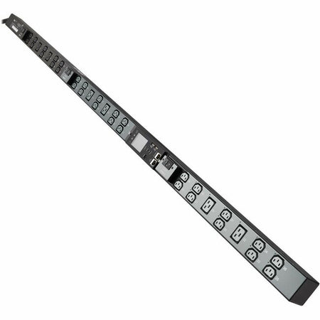 Eaton Tripp Lite Series 8.6kW 200-240V 3-Phase IsoBreaker Managed PDU - Gigabit, 36 Outlets, L15-30P Input, LCD, 10 ft. (3 m) Cord, 0U, 70 in. (1.8 m) Height, TAA - PDU3EVSR1L1530