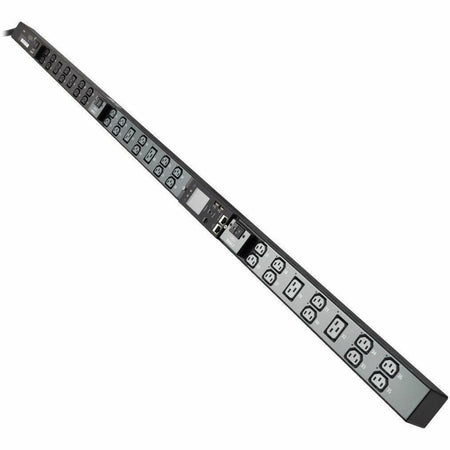 Eaton 8.6kW 200-240V 3-Phase IsoBreaker Managed PDU - Gigabit, 36 Outlets, L15-30P Input, LCD, 10 ft. (3 m) Cord, 0U, 70 in. (1.8 m) Height, TAA - PDU3EVSR1L1530