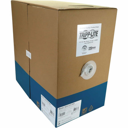 Eaton Tripp Lite Series Cat6a 10G Solid Core UTP Bulk Ethernet Cable, CMR Rated, White, 1000 ft. (305 m) - N223-01K-WH