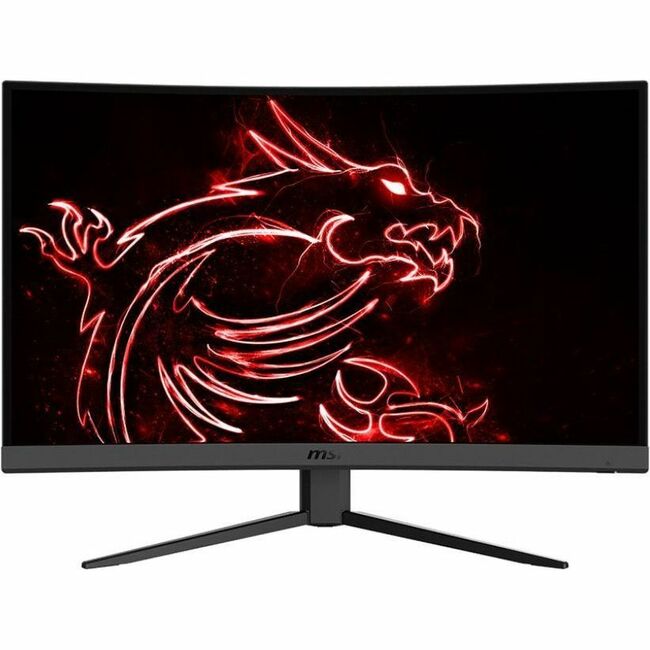 MSI Optix G32CQ4 E2 32" Class WQHD Curved Screen Gaming LCD Monitor - 16:9 - Metallic Black - OPTIXG32CQ4E2