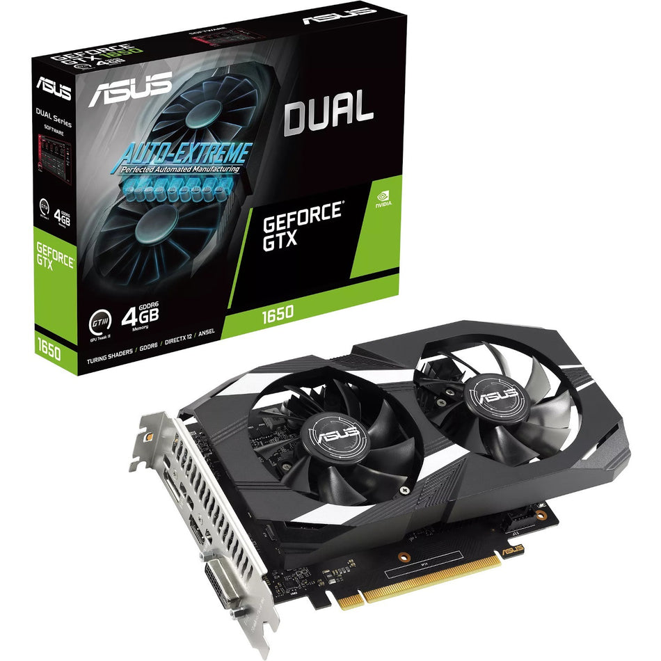 Asus NVIDIA GeForce GTX 1650 Graphic Card - 4 GB GDDR6 - DUAL-GTX1650-4GD6-P-V2