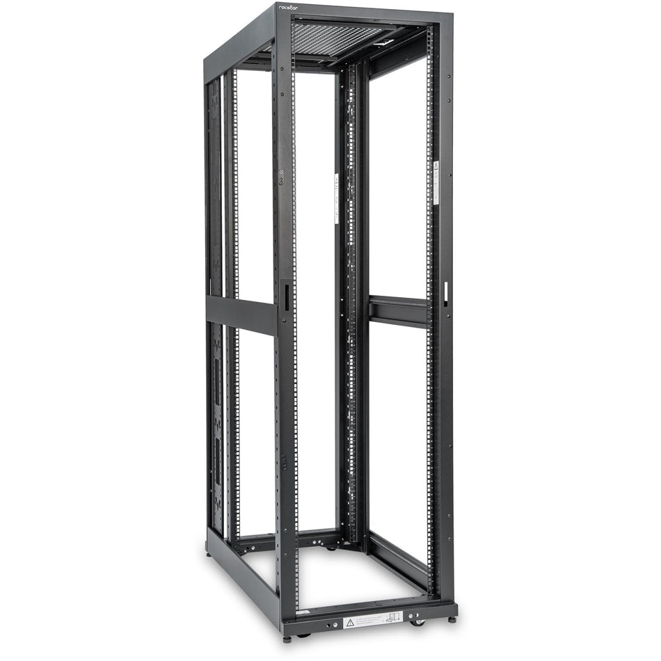 SolidRack R3300 Premium 42U Standard-Depth 4-Post Open Frame Rack Cabinet - Y10E037-B1