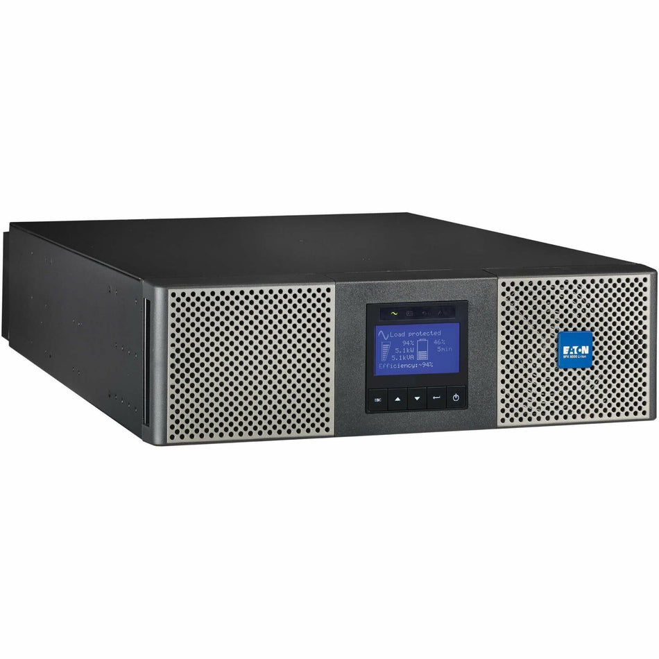 Eaton 9PX 6000VA 5400W 208V Online Double-Conversion UPS - L6-30P or Hardwired Input, 2 L6-20R, 2 L6-30R, Lithium-ion Battery, Cybersecure Network Card, Extended Run, 3U Rack/Tower - Battery Backup - 9PX6K-L