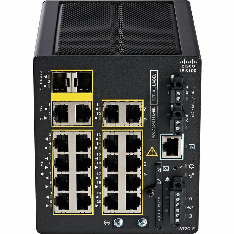 Cisco Catalyst IE3100 Rugged Layer 3 Switch - IE-3100-18T2C-E