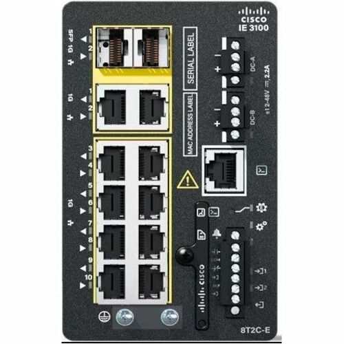 Cisco Catalyst IE3100 w/8 Ports GE Copper and 2 GE Combo uplinks, NE - IE-3100-8T2C-E