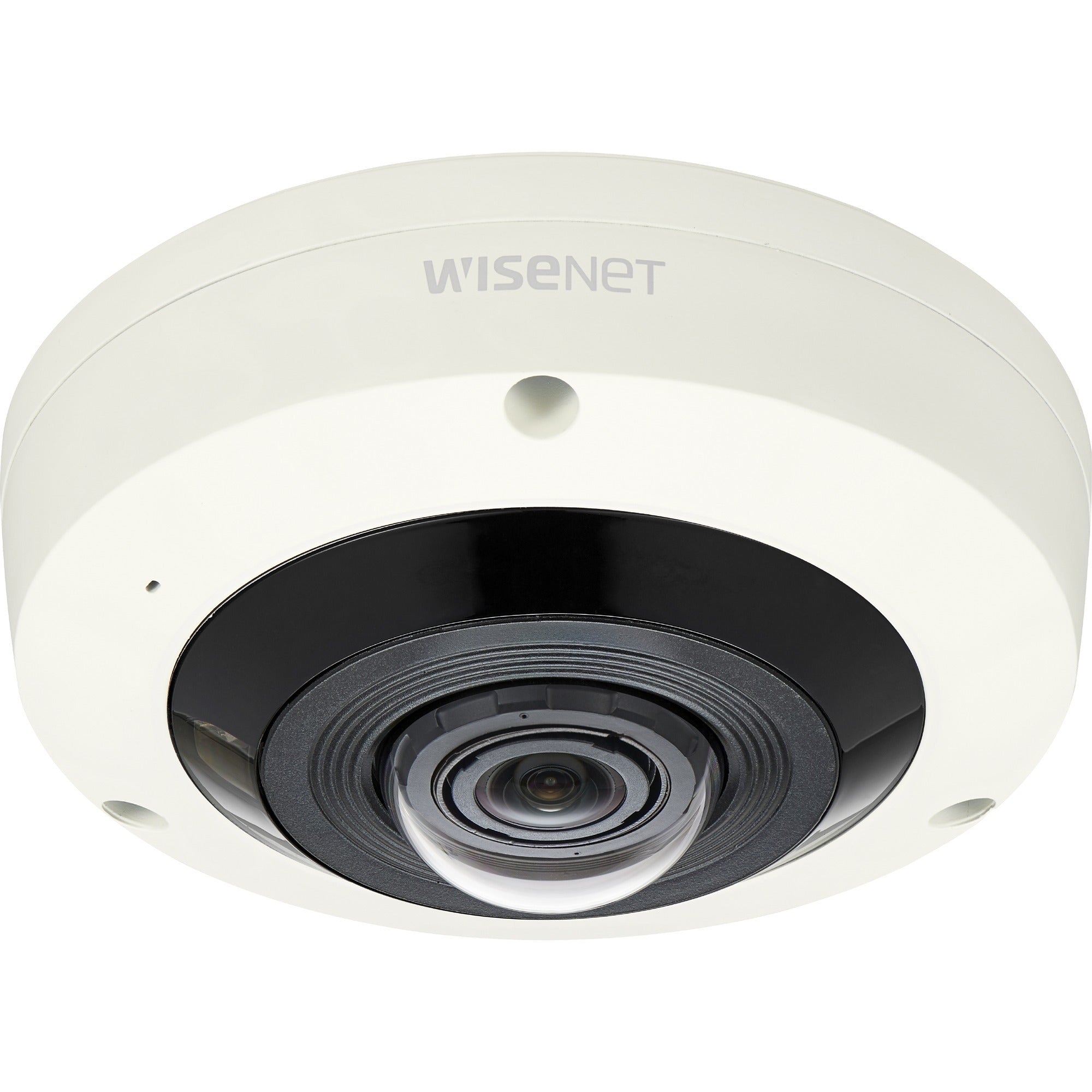 Wisenet XNF-8010RV 6 Megapixel Outdoor Network Camera - Color - Fisheye - Ivory - TAA Compliant - XNF-8010RV/KME