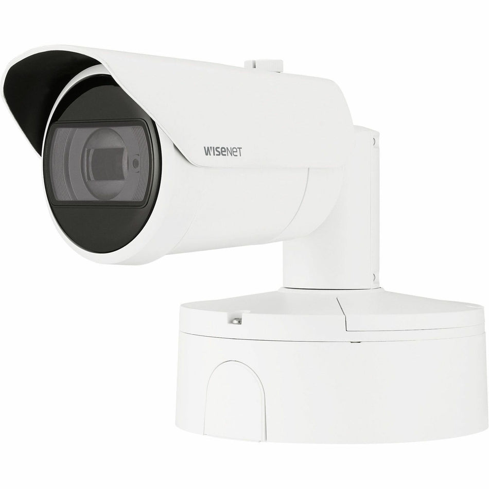 Wisenet XNO-9083R 4K Network Camera - Color - Bullet - White - TAA Compliant - XNO-9083R/KEX