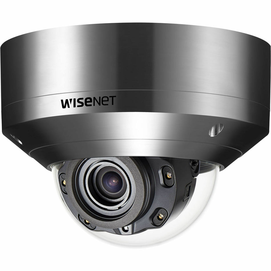 Wisenet XNV-8080RSA 5 Megapixel Outdoor Network Camera - Color - Dome - Silver - TAA Compliant - XNV-8080RSA/KUS