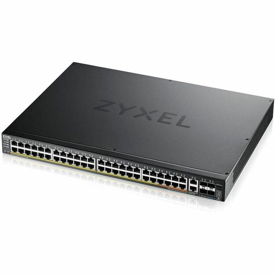 ZYXEL 48-port GbE L3 Access PoE+ Switch with 6 10G Uplink (960 W) - XGS2220-54FP