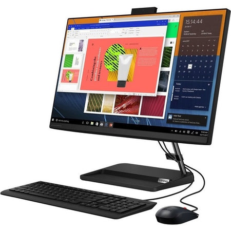 Lenovo IdeaCentre 3 24ALC6 F0G100QGUS All-in-One Computer - AMD Ryzen 3 7330U - 8 GB - 256 GB SSD - 23.8" Full HD - Desktop - Black - F0G100QGUS