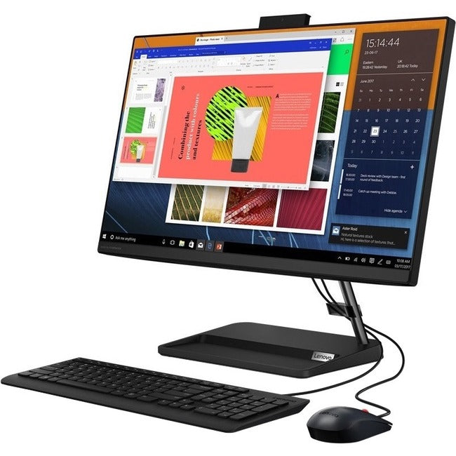 Lenovo IdeaCentre 3 24ALC6 F0G100SHUS All-in-One Computer - AMD Ryzen 5 7530U - 8 GB - 512 GB SSD - 23.8" Full HD - Desktop - Black - F0G100SHUS