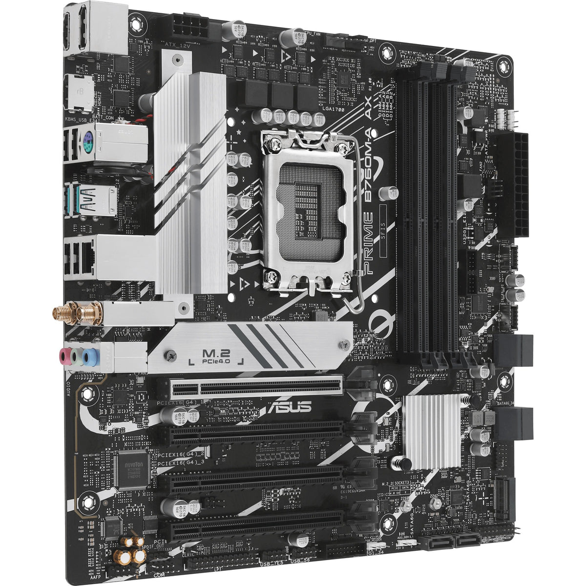 Asus Prime PRIME B760M-A AX Desktop Motherboard - Intel B760 Chipset - Socket LGA-1700 - Micro ATX - PRIME B760M-A AX