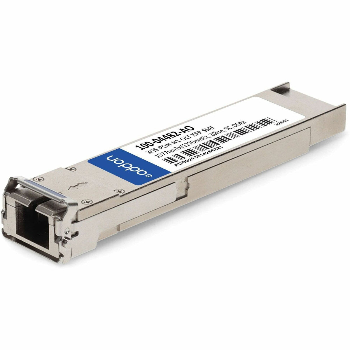 AddOn Calix&reg; 100-04482 Compatible TAA 10GBs XGS-PON OLT XFP Transceiver with Burst Mode (SMF, 1577nmTx/1270nmRx, SC, N1, DOM) - 100-04482-AO