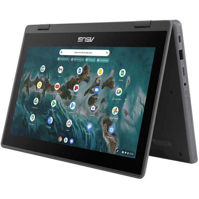 Asus Chromebook Flip CR11 CR1102FGA 11.6" Touchscreen Convertible 2 in 1 Chromebook - HD - Intel N100 - 8 GB - 32 GB Flash Memory - Mineral Gray - CR1102FGA-YZ82T-S