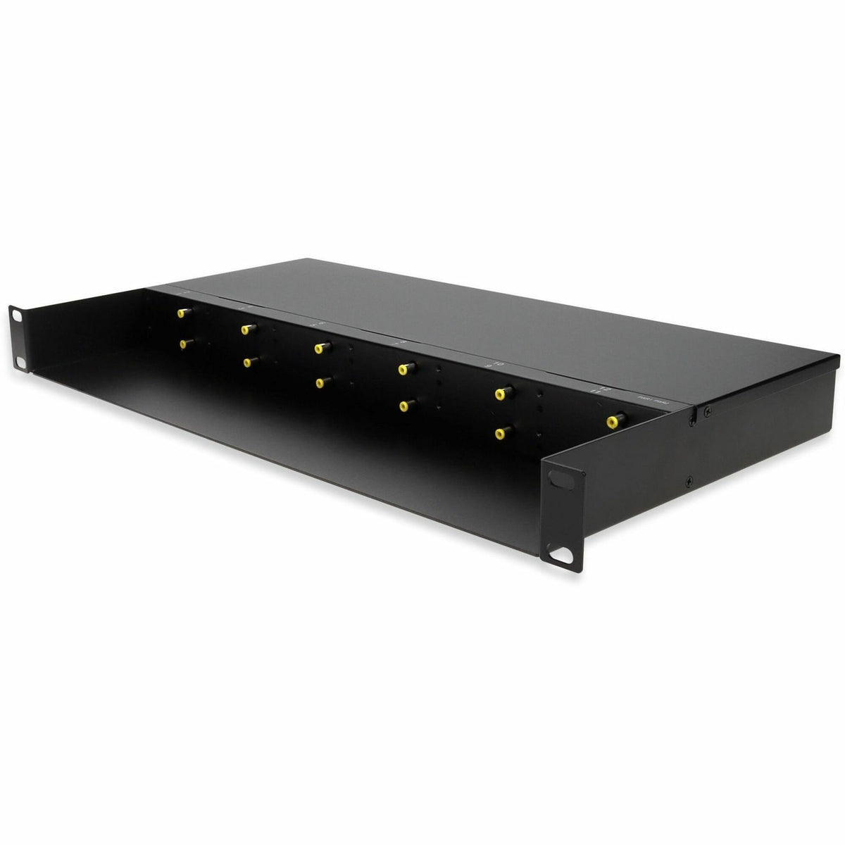 AddOn Chassis for 1G Media Converter, Rack mountable 1U, 12 slots. Dual AC Power Supply - ADD-MIMC-1U12S-CHASSIS-AA