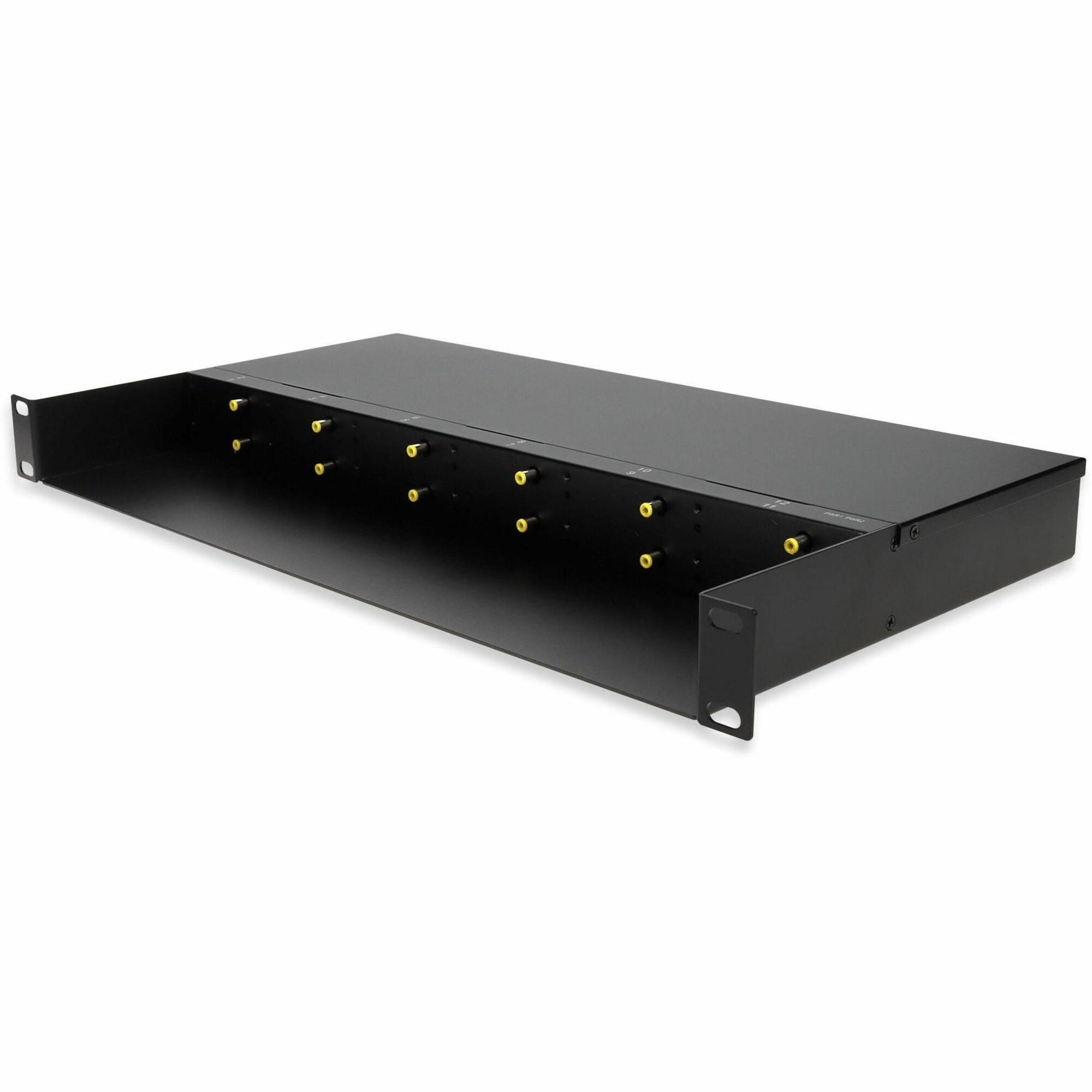 AddOn Chassis for 1G Media Converter, Rack mountable 1U, 12 slots. Dual AC Power Supply - ADD-MIMC-1U12S-CHASSIS-AA