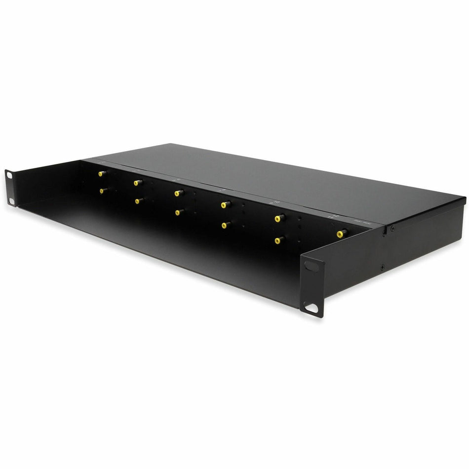 AddOn Chassis for 1G Media Converter, Rack mountable 1U, 12 slots. Dual AC Power Supply - ADD-MIMC-1U12S-CHASSIS-AA