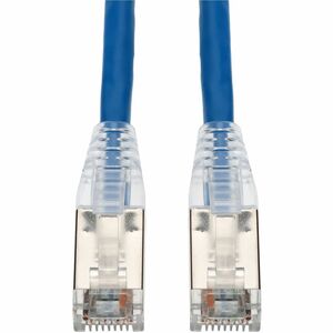 AddOn 100ft Blue CAT 6A Shielded PVC Ethernet Cable Snagless Easy Clear Boot RJ-45 M/M - ADD-100FCAT6AS-BE