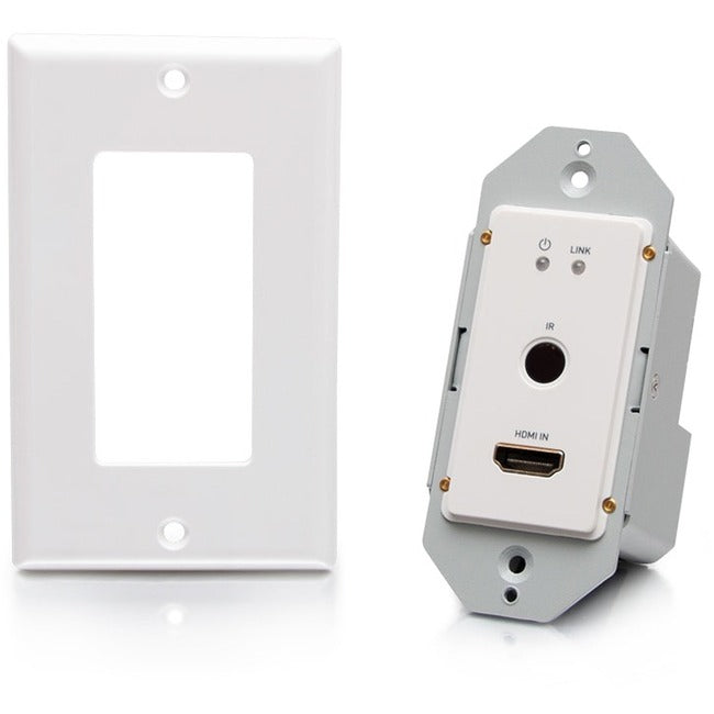 C2G 1-Gang HDMI HDBaseT Wall Plate Transmitter, RS232, IR over Cat Extender - C2G30021