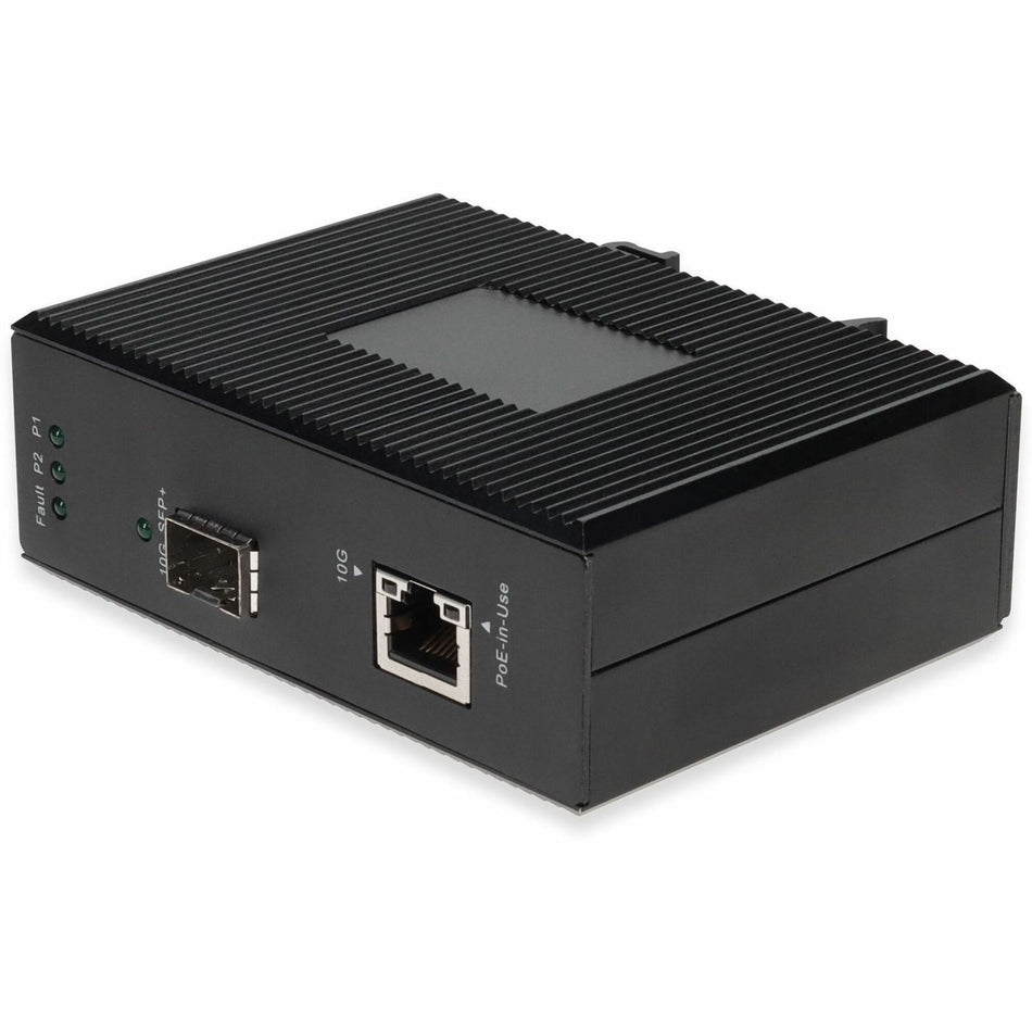 AddOn 100/1000/10000Base-TX(RJ-45) to Open SFP+ Port POE 90W Industrial Media Converter - ADD-IGMC-SFP+-POE90W