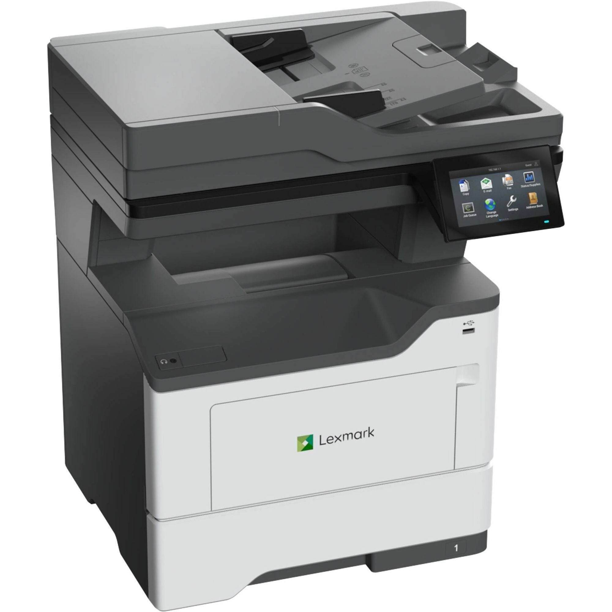 Lexmark MX532adwe Wired & Wireless Laser Multifunction Printer - Monochrome - TAA Compliant - 38S0820