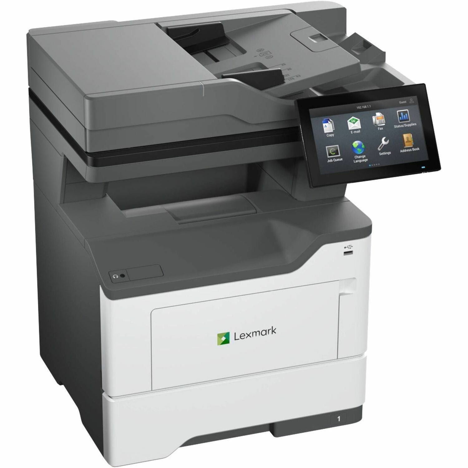 Lexmark MX632adwe Wired & Wireless Laser Multifunction Printer - Monochrome - TAA Compliant - 38S0900