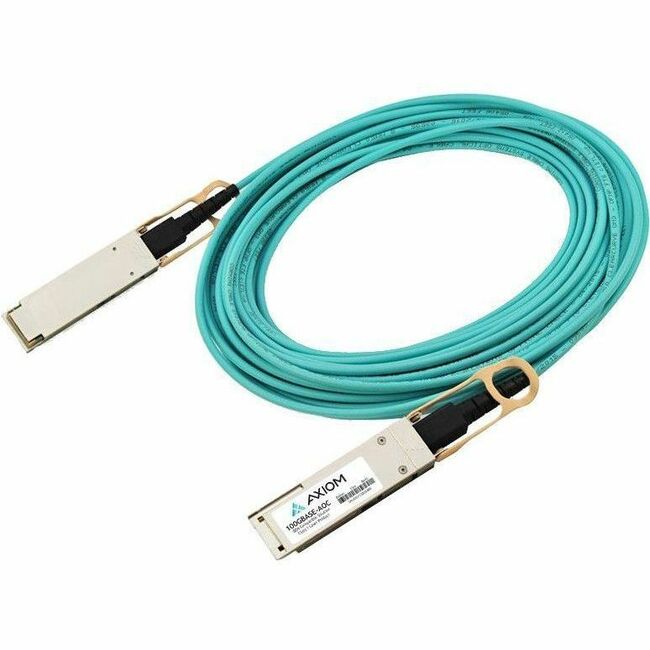 Axiom 100GBASE-AOC QSFP28 Active Optical Cable 15m - Q28-100G-AOC15M-AX