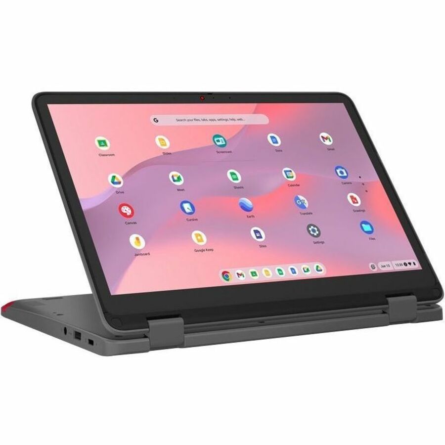 Lenovo 500e Yoga Chromebook Gen 4 82W4000AUS 12.2" Touchscreen Convertible 2 in 1 Chromebook - WUXGA - 60 Hz - Intel N-Series N100 - 4 GB - 32 GB Flash Memory - English Keyboard - Graphite Gray - 82W4000AUS