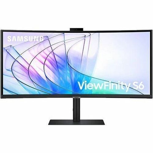 Samsung ViewFinity S6 S34C654VAN 34" Class Webcam UW-QHD Curved Screen LCD Monitor - 21:9 - Black - S34C654VAN