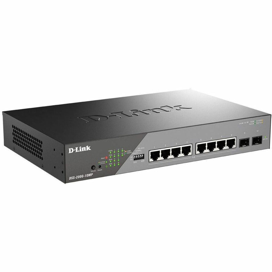 D-Link DSS-200G-10MP Ethernet Switch - DSS-200G-10MP
