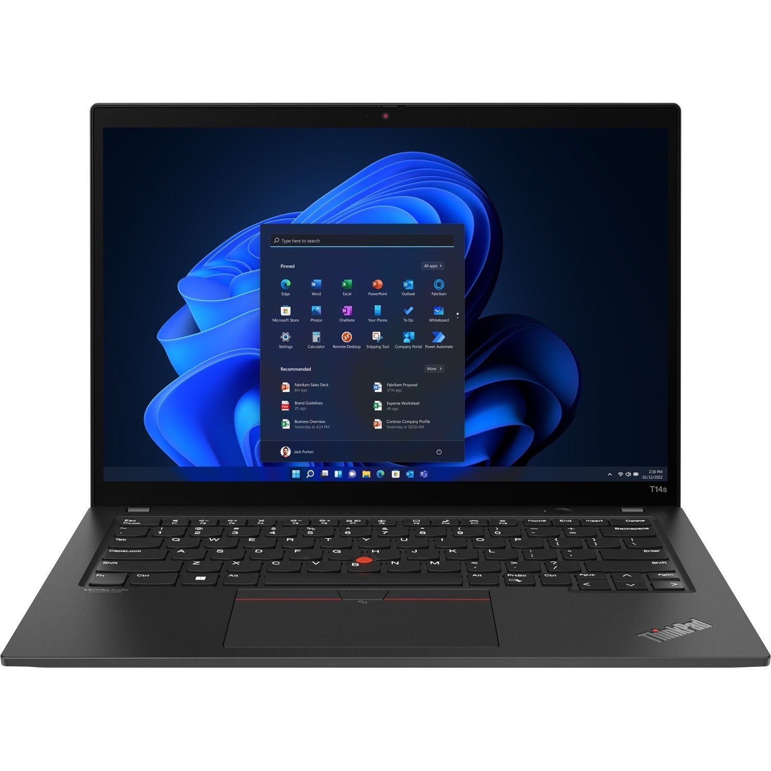 Lenovo ThinkPad T14s Gen 3 21CQ004RUS 14" Notebook - WUXGA - AMD Ryzen 5 PRO 6650U - 16 GB - 256 GB SSD - Thunder Black - 21CQ004RUS