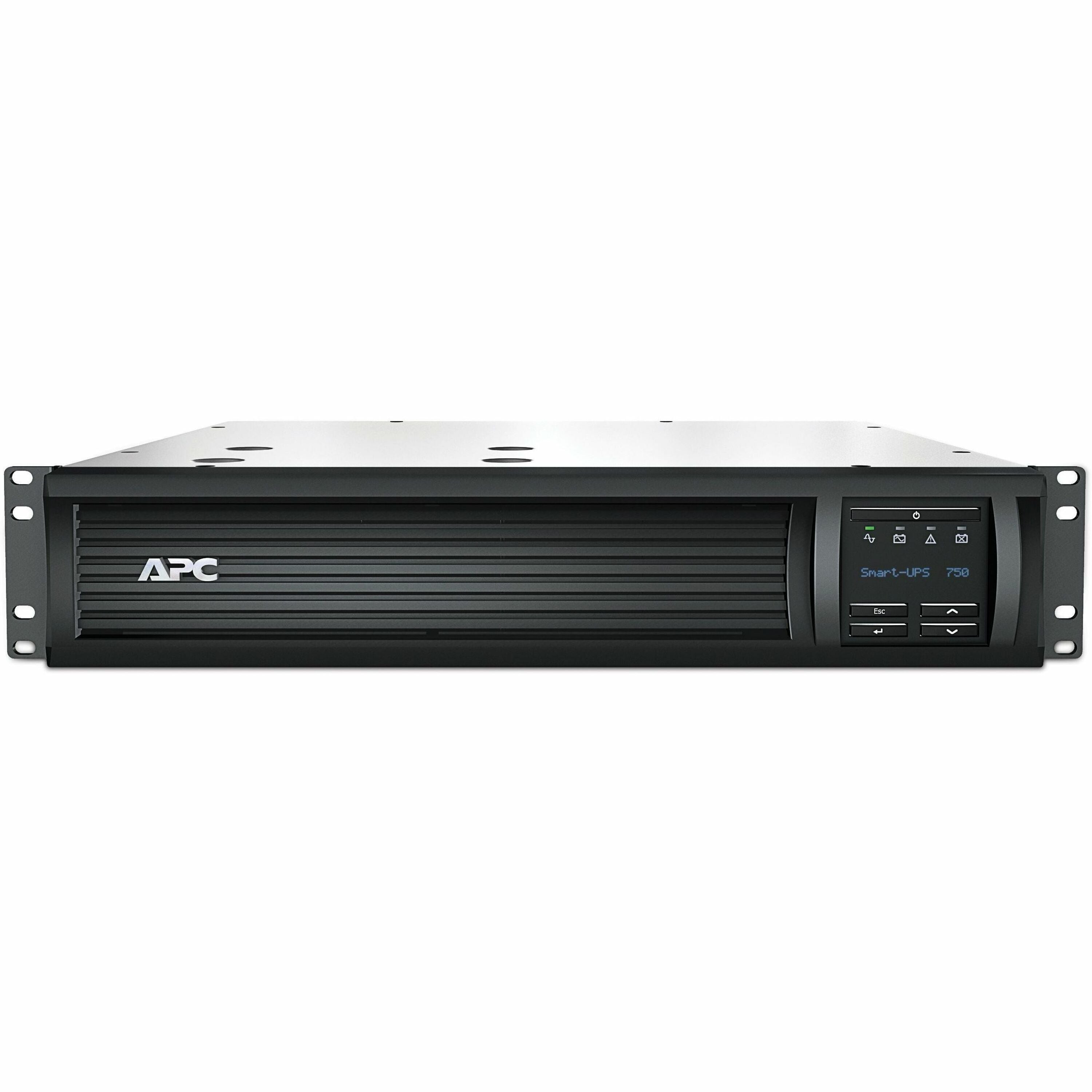 APC by Schneider Electric Smart-UPS 750VA Rack-mountable UPS - SMT750RM2UCNC