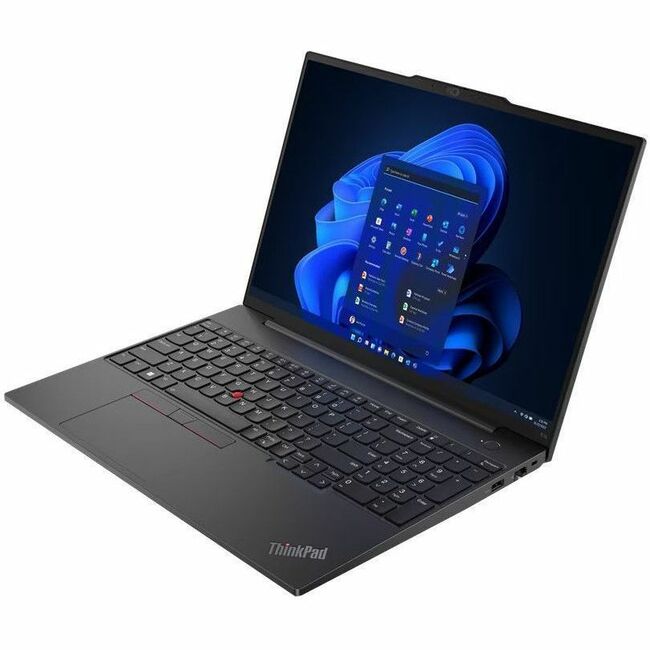 Lenovo ThinkPad E16 Gen 1 21JT001BUS 16" Notebook - WUXGA - AMD Ryzen 5 7530U - 16 GB - 256 GB SSD - Graphite Black - 21JT001BUS