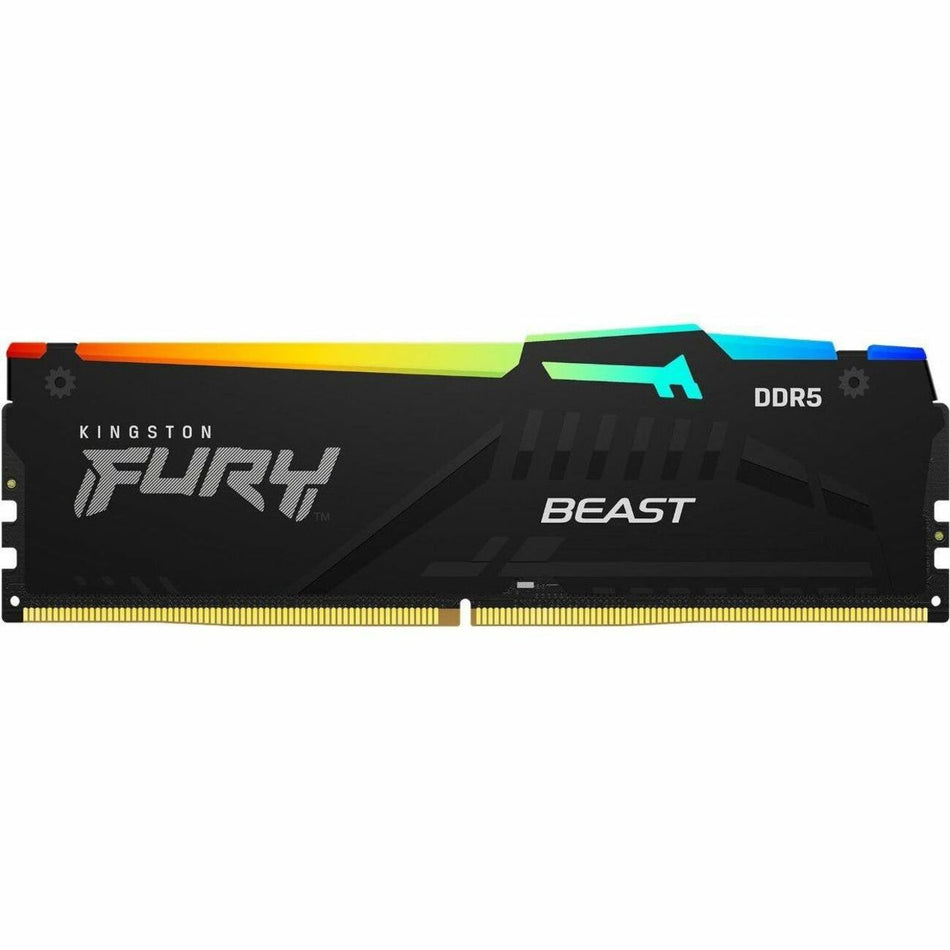 Kingston 128GB (4x32GB) DDR5 5600MT/s CL40 FURY Beast Black RGB XMP - KF556C40BBAK4-128