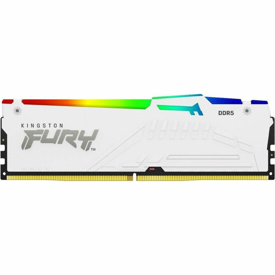 Kingston 128GB (4x32GB) DDR5 5600MT/s CL40 FURY Beast White RGB XMP - KF556C40BWAK4-128