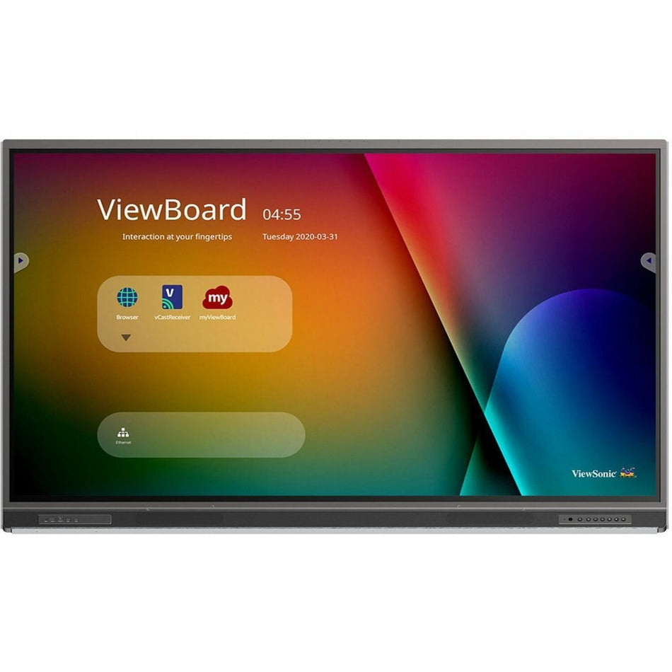 ViewSonic ViewBoard IFP8652-1CN - 4K Interactive Display with Integrated Software, USB C, RJ45 - 400 cd/m2 - 86" - IFP8652-1CN