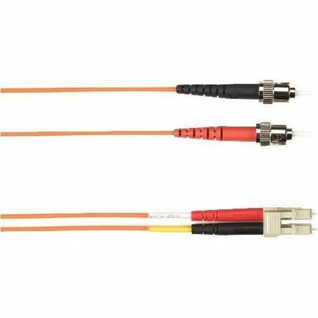 Black Box Colored Fiber OM3 50/125 Multimode Fiber Optic Patch Cable - LSZH - FOLZH10-005M-STLC-OR