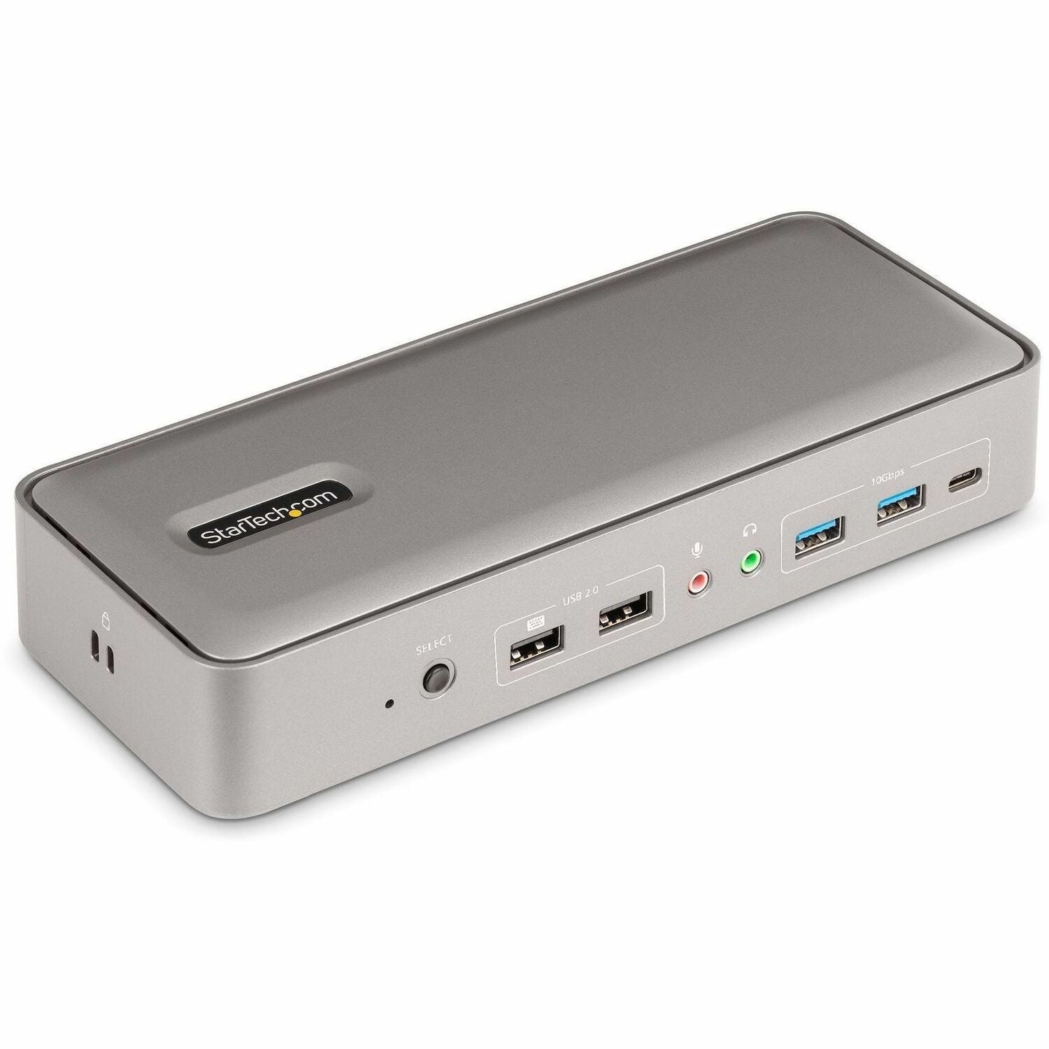 StarTech.com Dual-Laptop USB-C KVM Docking Station, Dual Monitor 4K 60Hz DisplayPort KVM Dock, 5x USB Hub, GbE, 90W/45W PD, Windows/Mac - 129N-USBC-KVM-DOCK