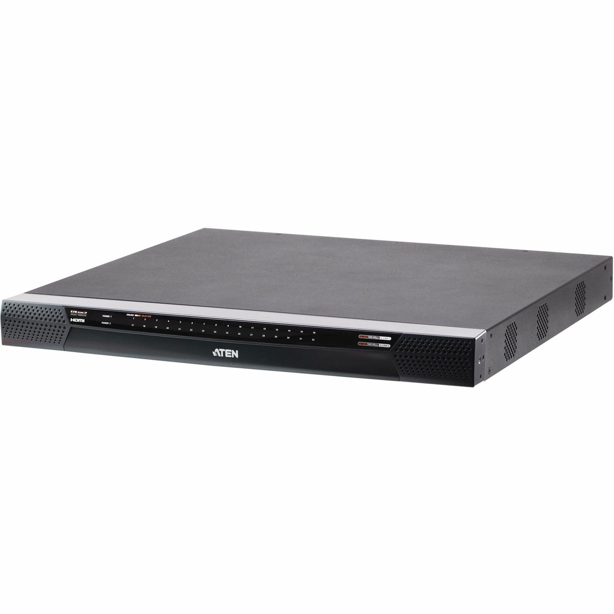 ATEN 1-Local/8-Remote Shared Access 32-Port Multi-Interface Cat 5 KVM over IP Switch - KN8032VB