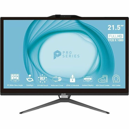 MSI Pro PRO AP222T 13M PRO AP222T 13M-059US All-in-One Computer - Intel Core i3 13th Gen i3-13100 - 8 GB - 512 GB PCI Express NVMe SSD - 21.5" Full HD Touchscreen - Desktop - Black - PAP222T13M059