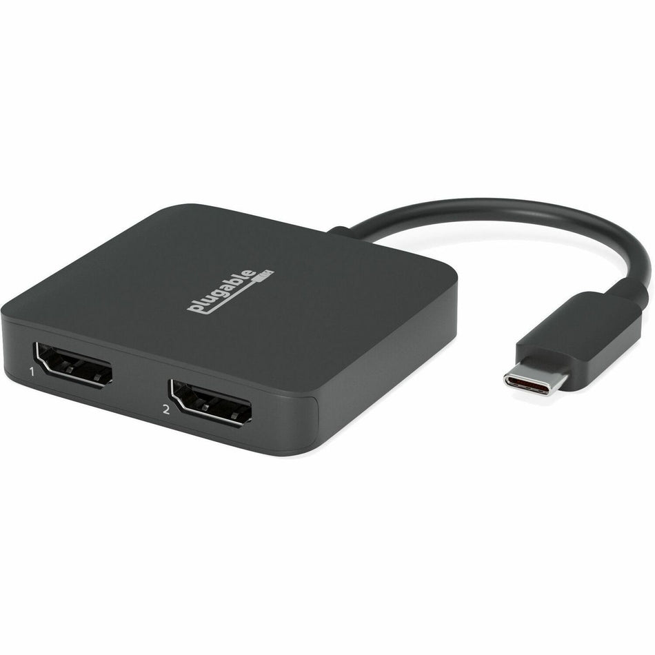 Plugable USB C to HDMI Adapter for Dual Monitors 4K 60Hz - USBC-MSTH2