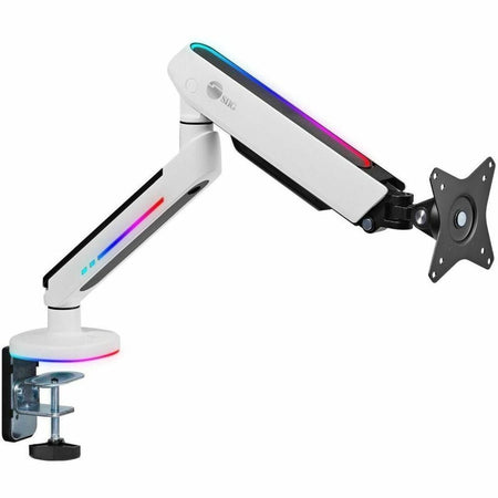 SIIG Mounting Arm for Monitor, Flat Panel Display, Curved Screen Display - White - Landscape/Portrait - CE-MT3J11-S2