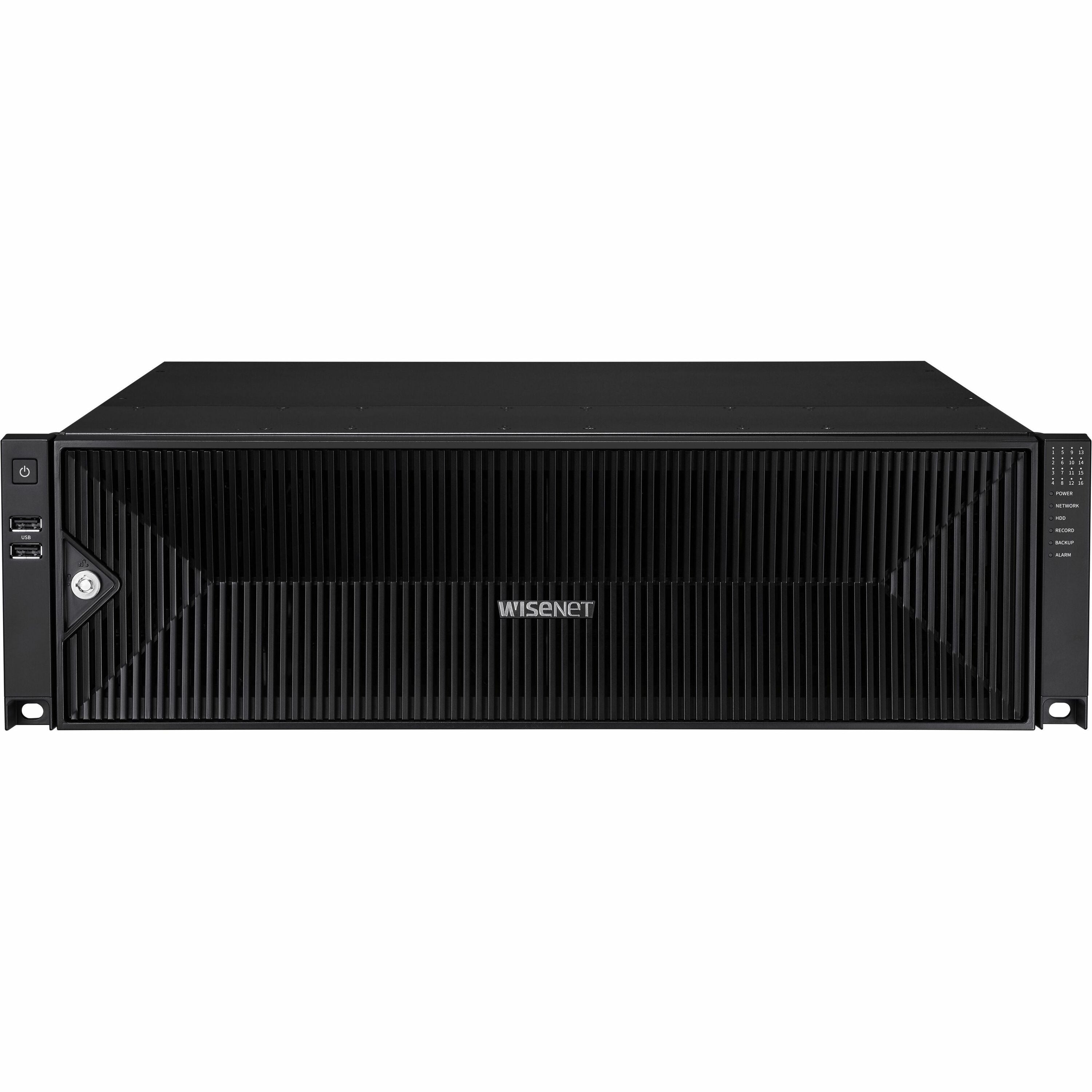 Wisenet 32CH 8K 400Mbps H.265 AI NVR - 140 TB HDD - PRN-3200B4-140TB