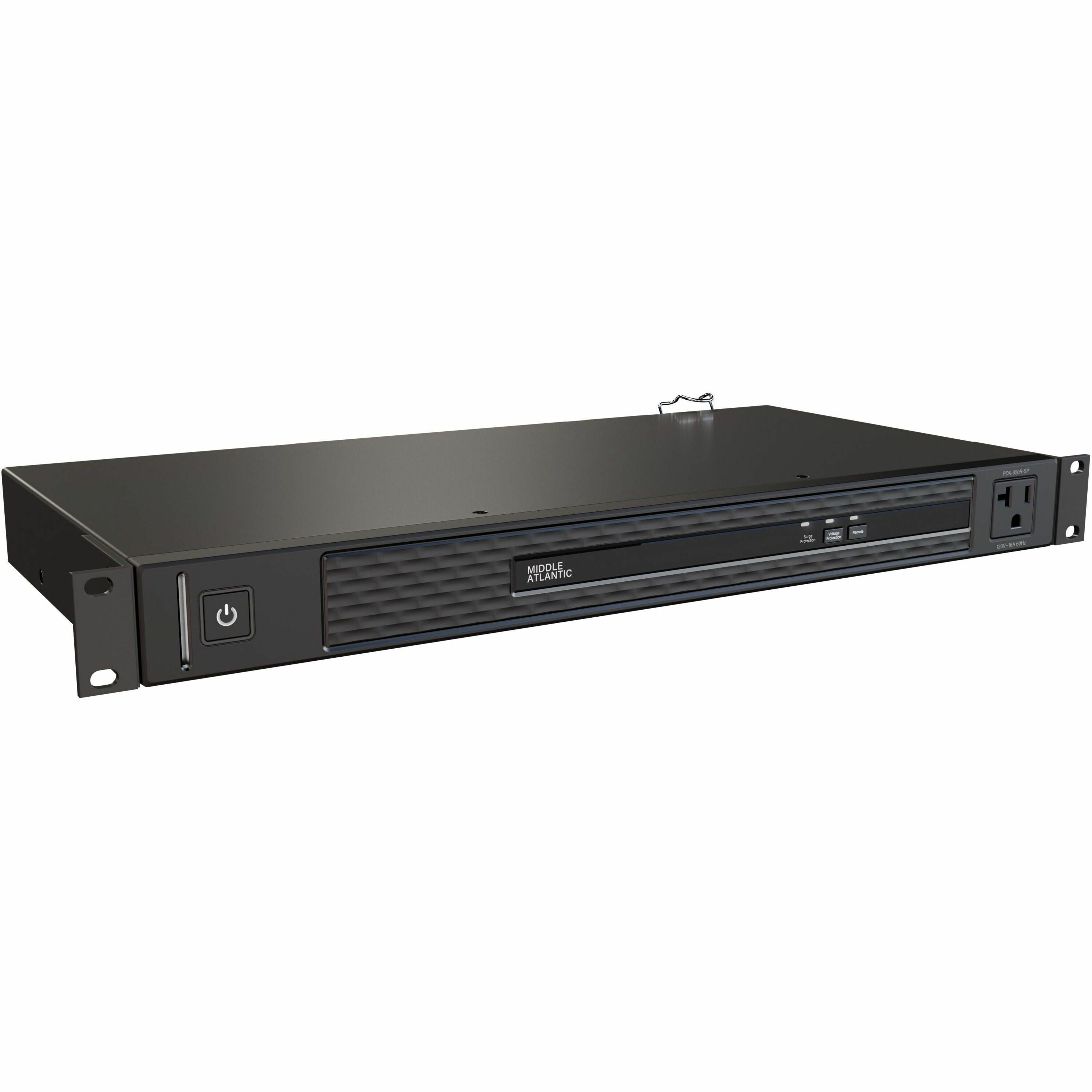 Middle Atlantic 1RU NEXSYS Rack Mounted Power Distribution Unit - 20 Amp, 9 Outlet PDU - PDX-920R-SP