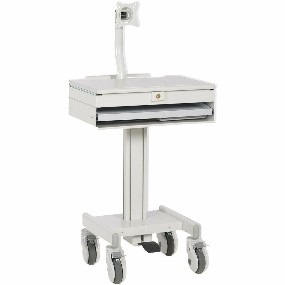 Tripp Lite series Mobile Workstation with Monitor Arm, Casters, Locking Drawer, TAA - WWSS1DWSTAA